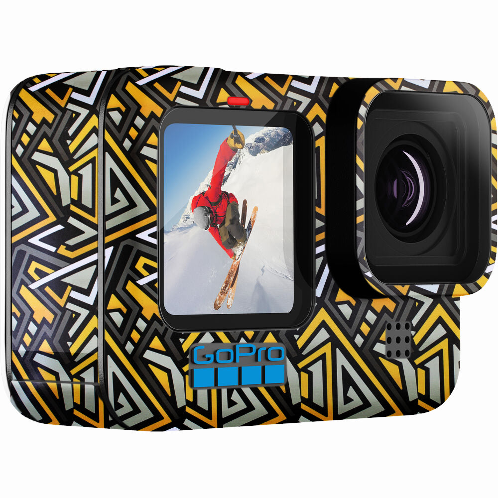 Dark Geomatric Yellow - GO PRO